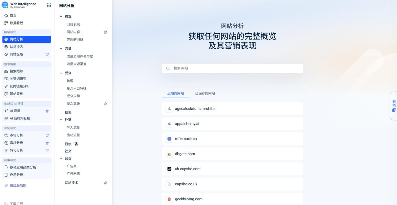 Similarweb详细介绍